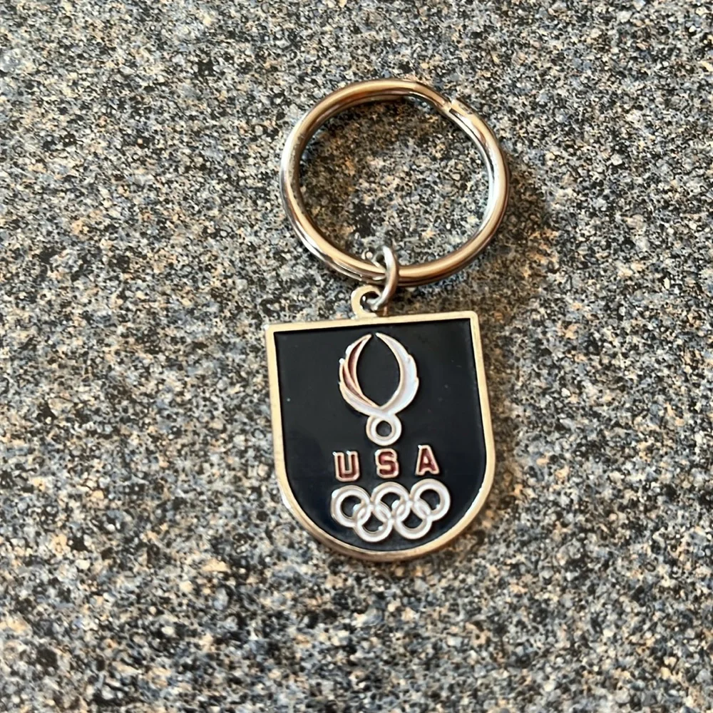 USA Olympic Keychain Set - Black and Silver